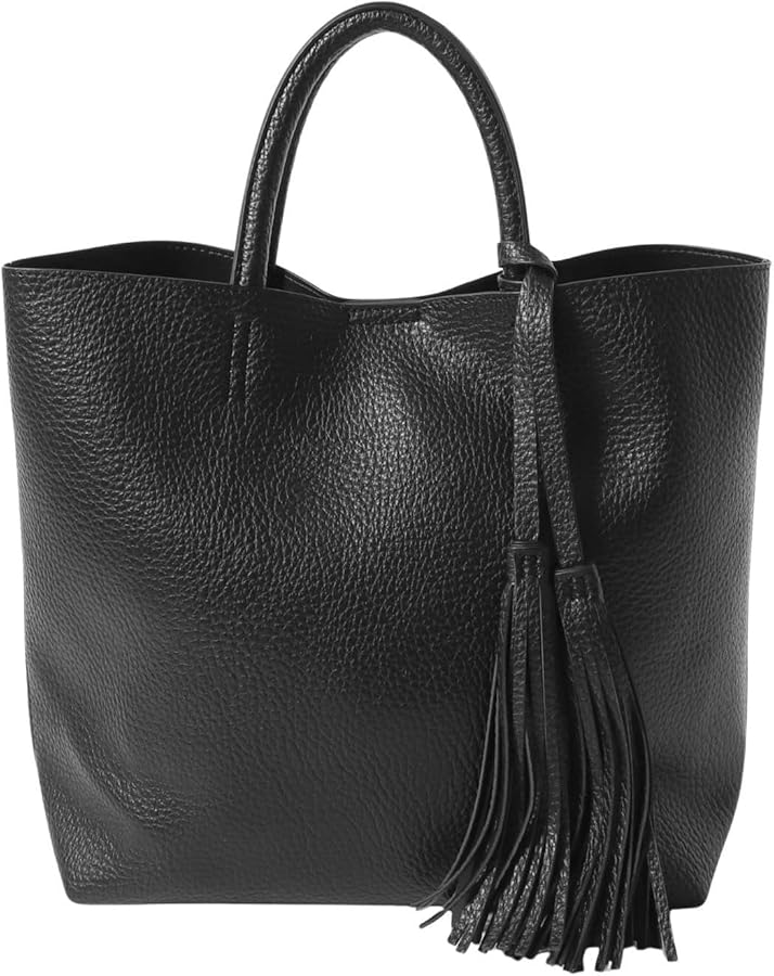 ダンサーレザートートバッグ タッセル付き ダンサーレザートートバッグ タッセル付き